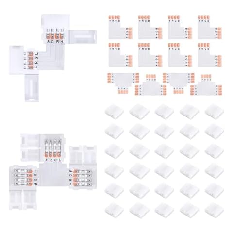 Pmxary 42Pcs LED Strip Connectors Kit Cover
