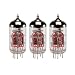 New In Box Gain Matched Trio (3) JJ Electronics Tesla 12AX7 ECC83-S Vacuum Tubes
