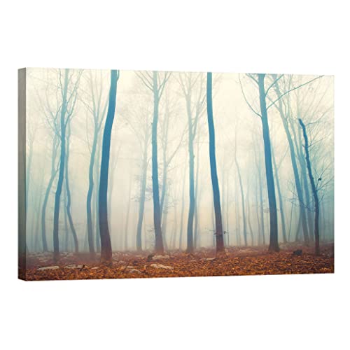 Tableau phosphorescent nature luminescente dans le noir 80x120