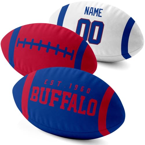 Image of ANTKING Buffalo Throw Pillow Custom Name Number for Men Boy Gifts | Personalized Gift for Youth for Birthday Christmas