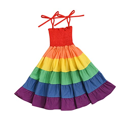 Falda roja para disfraz de casa y vestido multicolor sin mangas BESPORTBLE