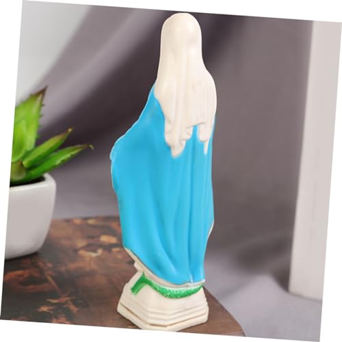 Set de 3 estatuas virgen María de resina miniatura 6