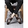 Men's Dress Shoes Leather Formal Business Oxford Derby Shoes Brogue Wingtip Retro Dress Shoes for Men,Brown,10 UK #3