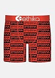 Ethika Menβs Mid Boxer Brief, 4-Way Stretch Performance Underwear - Samurai Threads (RDB, XL)