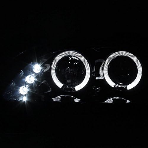 Spec-D Tuning 2LHP-ACD98G-TM Honda Accord Dual Halo Led Glossy Black Projector Headlights