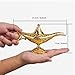 Feyarl Vintage Aladdin Legend Magic Genie Wishing Light Pot Classic Costume Props Home Tabletop Decor Crafts Display for Home Birthday Gift Wedding Christmas (Gold)