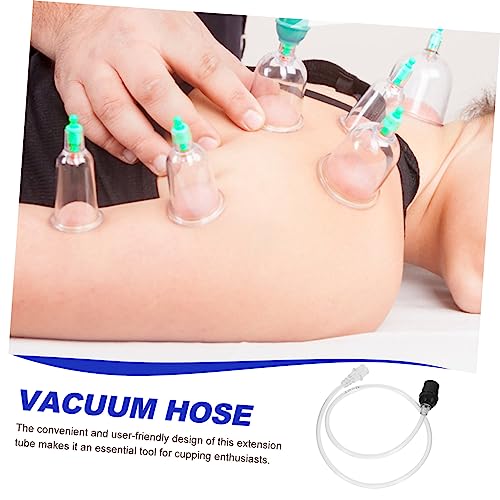 Set de extensión de tubo de manguera de vacío portátil para máquina de ventosas, accesorio duradero y fácil de usar para terapia de espalda miniatura 4