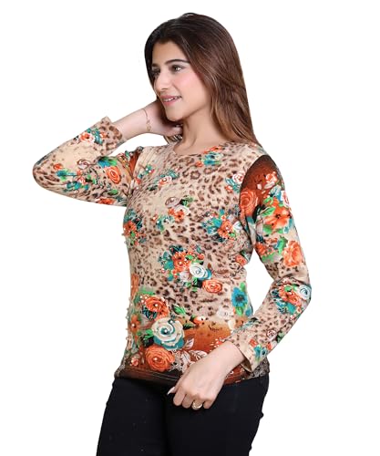 Image of Grand Line Women's Winter Wear Warm Pull on Full Sleeve Round Neck Top for Women