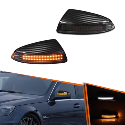 Luces LED de señal lateral para espejo ADIIL para Benz C-Class W204 miniatura 1