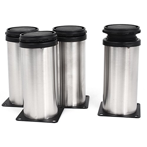 uxcell 120mm X 50mm Kitchen Cabinet Furniture Sofa Adjustable Plinth Leg 4pcs