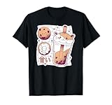 Süßer Hamster Bubble Tea Japanischer Snack Kawaii T-Shirt