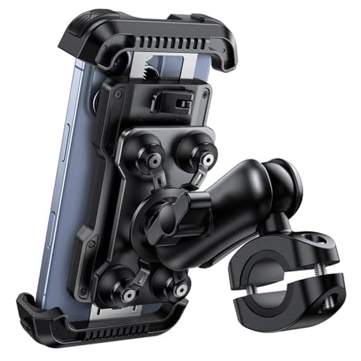 Lamicall Motorcycle Phone Mount Holder with Dual Vibration Dampener