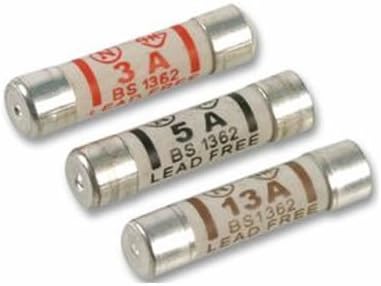 Palmer Riley Mixed pack of 10 Mains Fuses. 2 * 3A, 2 * 5A, 6 * 13A