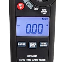 Amazon Basics Klemmmessgerät, 600 A AC/DC, True RMS, NCV, Taschenlampe, 6.000 Counts, Schwarz – Ansicht 5
