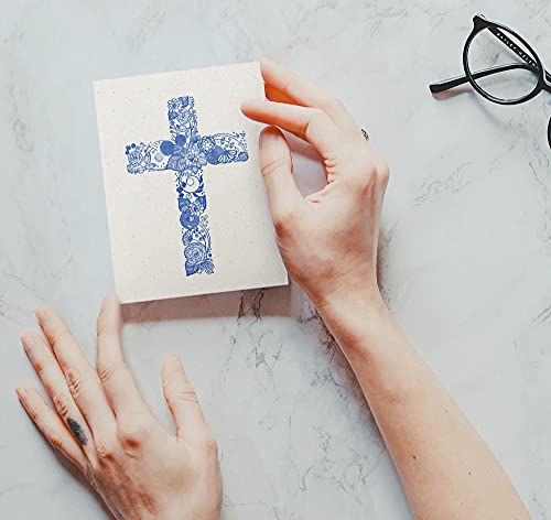 Image of Twigs Paper Christian Cross Greeting Cards, 12 Blank Note Cards