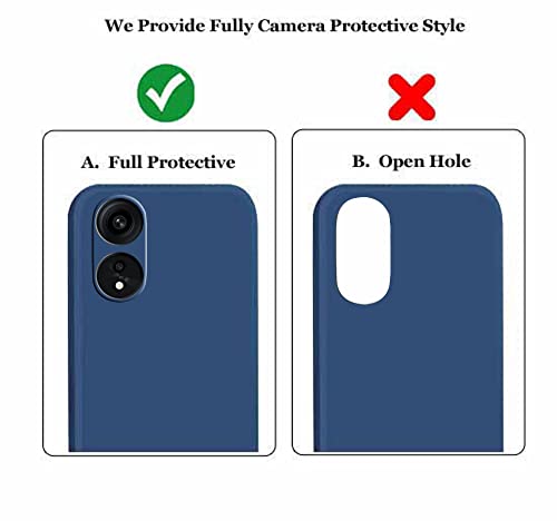 Image of A rtistque Liquid Silicone Back Cover Case for Oppo A1 Pro Matte Shockproof TPU Soft Flexible with Camera Protection - Blue