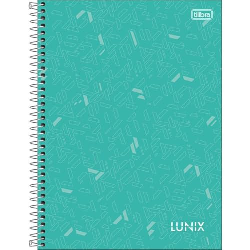Caderno Universitário L u n i x Colorido 20 x 27,5 1 Matéria 80 Folhas - Tilibra (Azul, Laranja, Pre