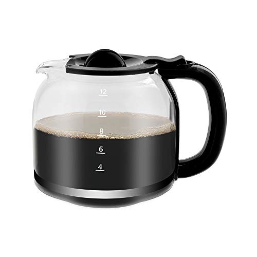 Capresso 4416.01 12 Cup Replacement Glass Carafe for 416, Black