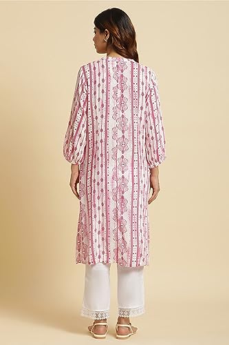 Image of W for Woman Women's Viscose Relaxed Fit Casual Kurta