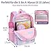 Bagseri Kinderrucksack Mädchen - 23L Rucksack Kinder Schule 3.-5. Klasse (8-10 Jahre), Ergonomischer Schulranzen mit Brustgurt & Thermofach, Leicht, Reflektoren & DIN A4, Rosa Batikmuster