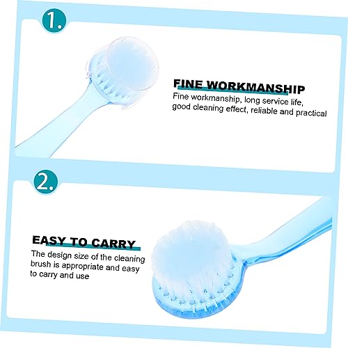 WOONEKY 6 Pçs Escova De Limpeza Facial Sob Ferramenta De Limpeza De Unhas Acessórios De Arte De Unha