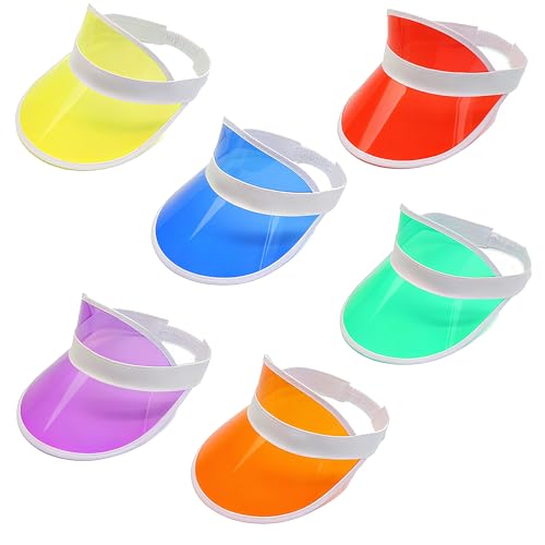 KAYSENSUK Chapeau Haut De Forme Vide 6Pcs Visière De Golf pour Femmes Casquette De Visière De Golf Casquette Pare-Soleil Pare-Soleil UV Casquettes...