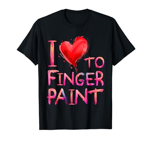 I Heart to Finger Paint | Funny Couples Art Lover Tee T�V���c