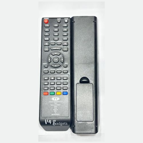 V4® Compatible Replacement Remote Control for VU LED TV (Please Match The Image with Your Old Remote) - Black 2 41g9JQFWAgL