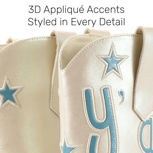 Image of Lante Cowboy Ankle Boots for Women with Embroidery | Snip Toe Low Chunky Heel Classic Western Style Pull-On Tabs