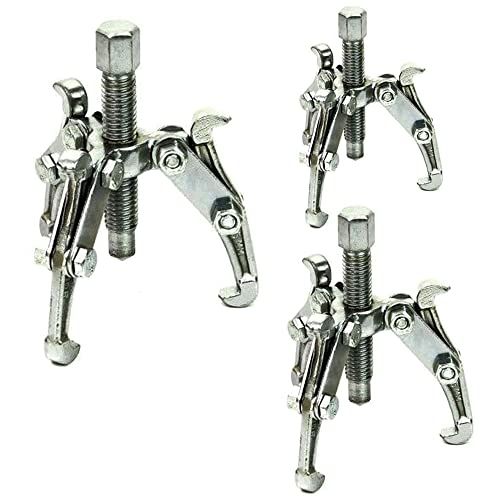 Kit 3 Saca Polia 3 Garras Manual Rolamento 75 100 150mm - Starfer