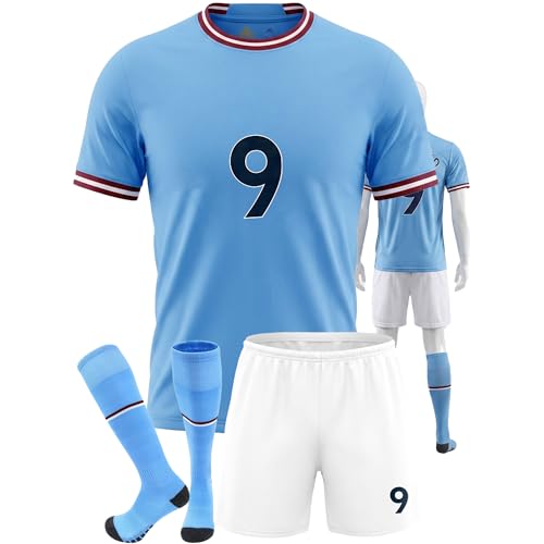 BALLSPIN Boys & Girls Kids 3-14Y Soccer Training Jerseys Youth Practice Uniform Kit with Socks for Soccer Fans