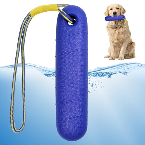Hundespielzeug, Wasserspielzeug Hund, 22CM Schwimmspielzeug Hunde, Interaktives Hundespielzeug, Hunde Spielzeug Schwimmend mit Nylon Rope für Mittelgroße Große Hunde Trainieren Apportieren im Wasser
