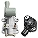 Idle Air Control Valve and Throttle Position Sensor Compatible with 1996 1997 1998 1999 2000 Honda Civic Del Sol CX DX EX HX LX GX, 97-00 EL AC186 AC184 1.6L L4