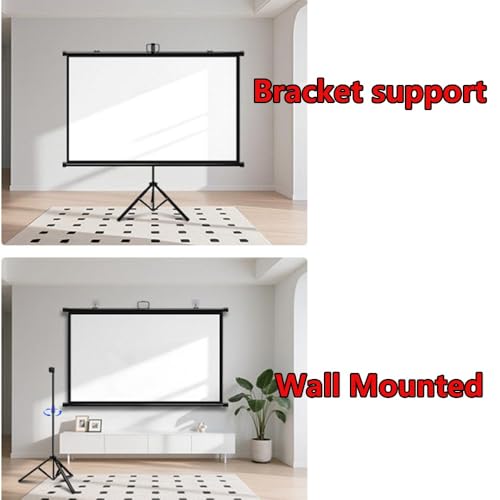 Pantalla portátil proyector 60" con soporte 16:9 miniatura 4