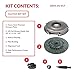 Clutch Kit compatible with Cherokee Wagoneer Cj5 Cj7 Base Laredo Renegade Limited Chief Pioneer Sport Utility 1980-1986 4.2L l6 GAS OHV Naturally Aspirated (01-017)