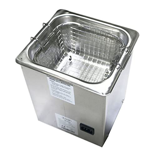 2L Degas Sweep Ultrasonic Jewelry Cleaner with Timer Heater for Circuit Board Rings Eyeglasses Jewelry Denture PCB Coin Professional Ultra Sound PCB Cleaner with stainlees Steel Basket