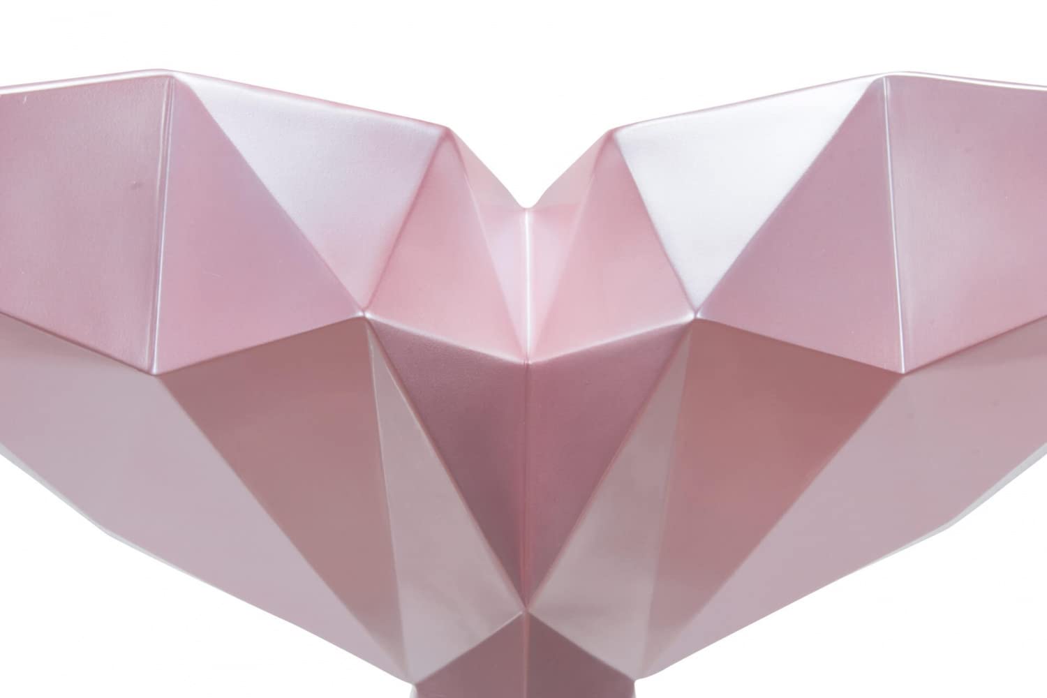 KunstLoft Skulptur modern | 100% HANDGEFERTIGT | 43x32x38cm | Kunststein Statue 'Sanfter Koloss' | Tierskulpturen | Rosa | Deko Figur Wohnzimmer
