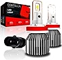 Centella H11/H9/H8 LED Headlight Bulbs, 6500K Cool White LED Headlights Conversion Kit, 70W Halogen Replacement, Pack of 2