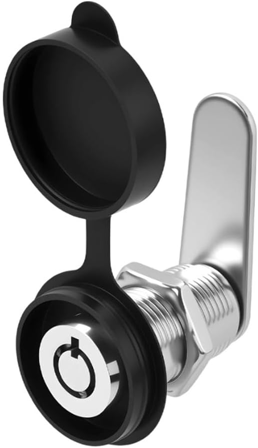 Disc Tumbler Cam Lock With Keyed Different Security For Cabinet, Locker, Safe, And Fridge Applications Built From Zinc Alloy Featuring Reversible Stop Cam And Installation Kit(20mm)