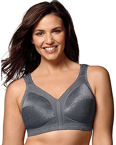 Image of Playtex Women's Wireless Bra, 18 Hour Plus-Size Bras Available, Full Coverage, Smoothing, 4693, Single or 2-Pack
