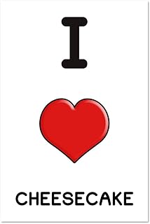 Azeeda Super A1 'I Love Cheesecake' Wall Poster/Print (PP00203750)