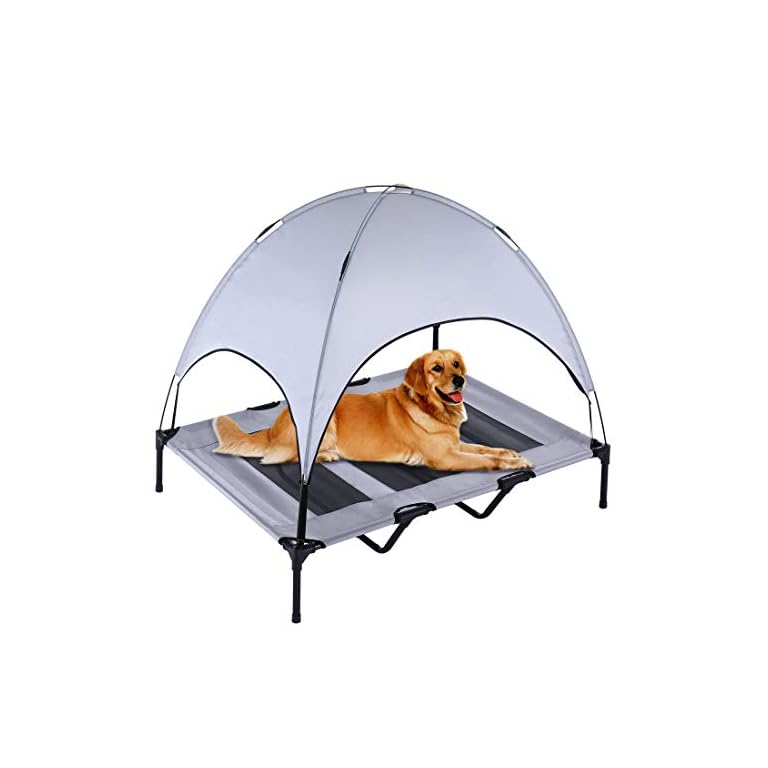 Elevated Dog Cot with Canopy Buy Online