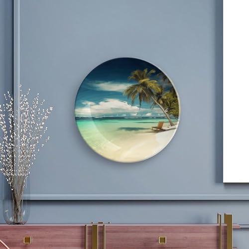 Plato decorativo de porcelana Tropical Holidays 7 pulgadas miniatura 5