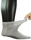 Yomandamor Men's Diabetic Ankle Socks with Seamless Toe and Non-Binding Top,6 Pairs L Size(10-13)