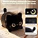 Imagen de Mewaii 20CM Peluche Pequeños Gato Negro con Ojos de Luna-Suave y Lindo Cojín de Peluche para Abrazar
