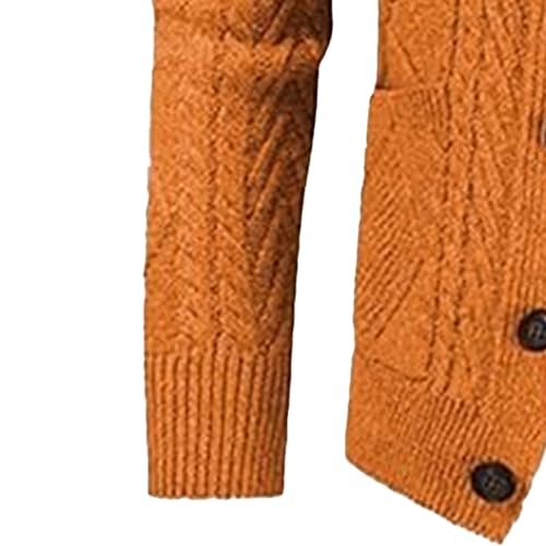 Men's Shawl Collar Cardigan Sweater Long Sleeve Slim Button Knitted Sweaters Lightweight Thermal Knit Cardigans4