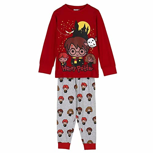 HARRY POTTER Pijama Infantil, Multicolor, Estándar Unisex niños