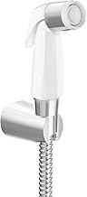 Kohler 12925IN-CP Complementary Health Faucet for Toilet | Ideal Toilet Jet Spray for High Water Pressure | Bathroom Jet Spray with Flexible Metal Hose and Holder, White, 1 M Hose