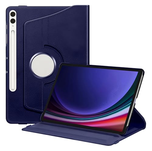 Image of ProElite Cover for Galaxy Tab S9 FE+ /S9+ /S10+ 12.4 inch Case Cover, 360 Rotatable Smart Flip Case Cover for Galaxy Tab S9 FE Plus /S9 Plus /S10 Plus 12.4 inch Tablet, Dark Blue