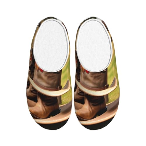 Chaussons chauds de cowgirl EdWal antidérapants pour soulager les pieds fatigués
